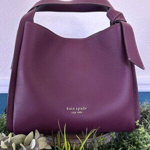 NWT Kate Spade Knott Crossbody Tote - Deep Cherry